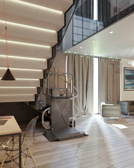 Extrema Slim - INCLINED PLATFORM LIFT FOR CURVED STAIRS